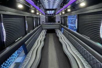 Greenville Party Bus Interior