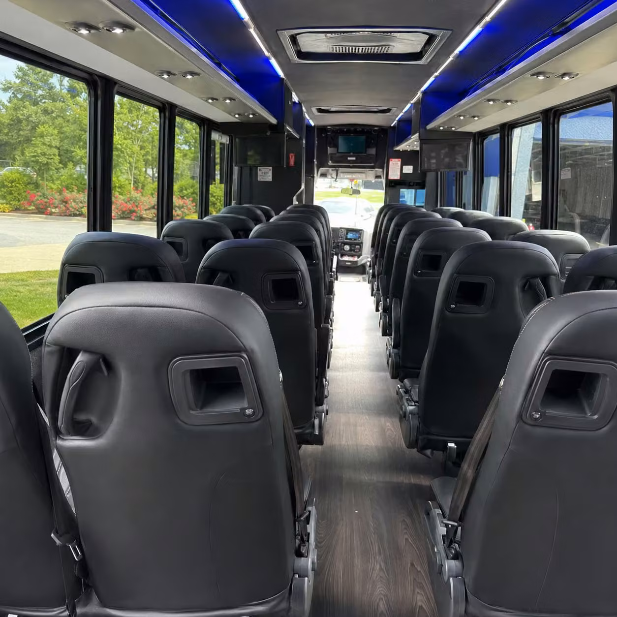 25 passenger minibus interior