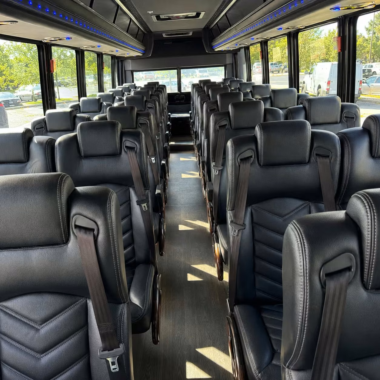 28 passenger minibus interior