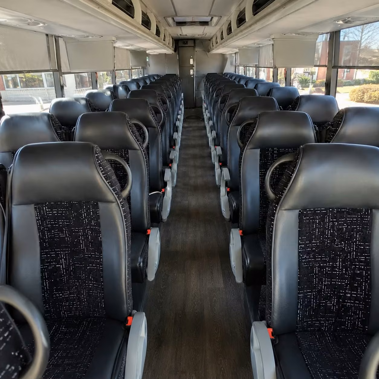 56 passenger charter bus interior