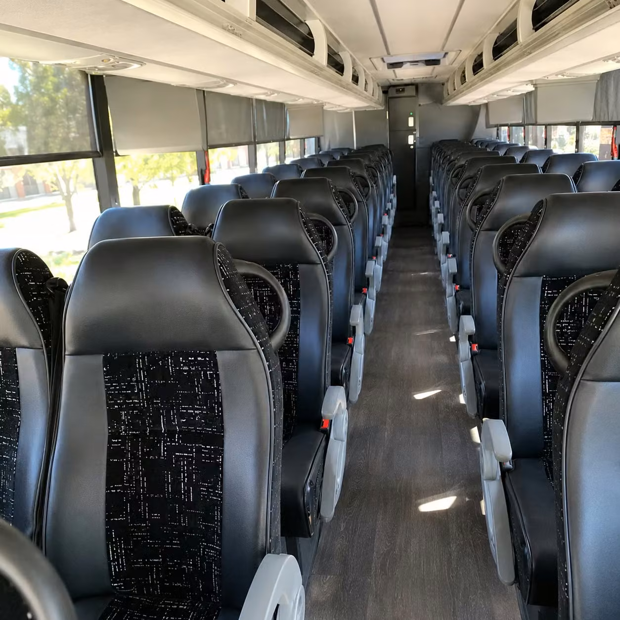 greenville charter bus interior